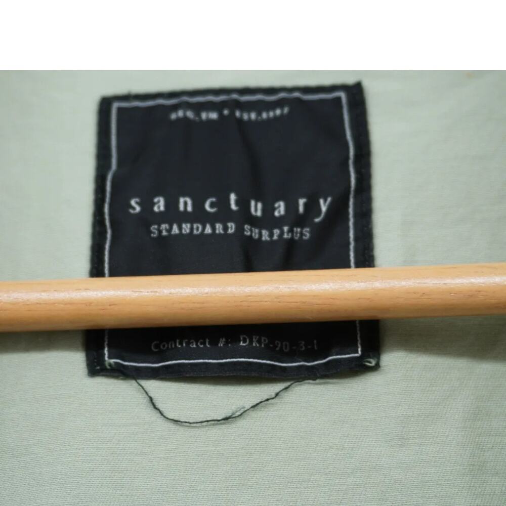 Sanctuary Standard Surplus Camo Utility Jacket Womens Medium Military Zip Front - Picture 8 of 9